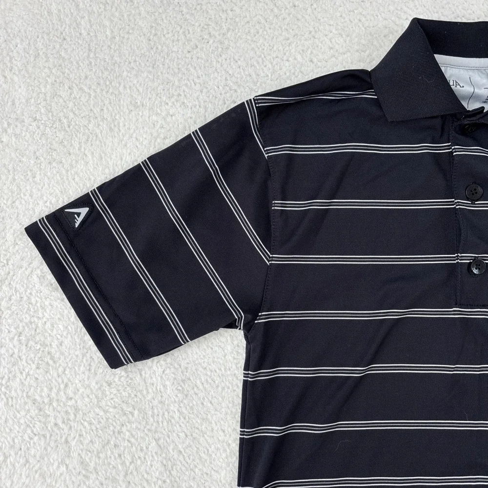 ALABAMA‎ CRIMSON TIDE Boys Performance Polo Shirt XS Black Stretch Football Golf